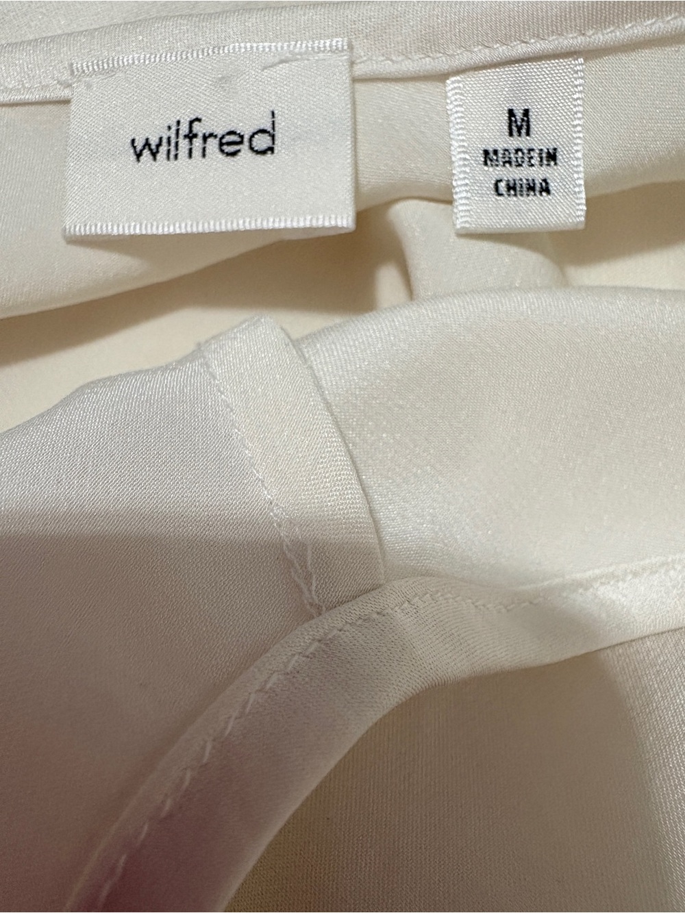 Wilfred Sonnet Satin Lace Trim Slip Midi Dress Light Birch M - Picture 5 of 11